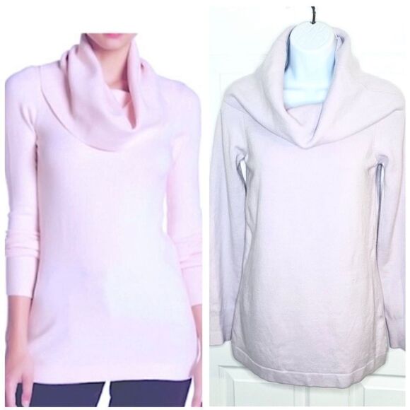 French Connection Long Sleeve Cowl Neck Sweater Closed Knit Lavendar Pink S - Picture 11 of 11